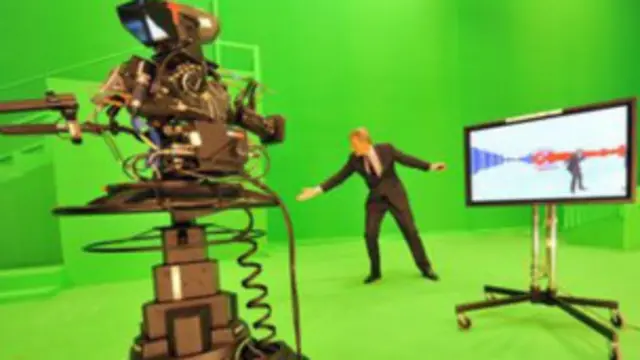 Teknik layar hijau bisa mengambil gambar dengan obyek latar belakang terpisah. 