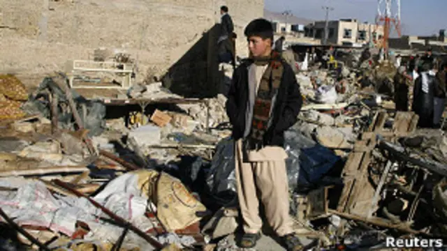 На месте взрыва в Кветте