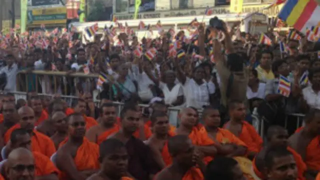Buddhist monks in Sri Lanka