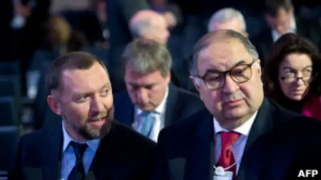 Олег Дерипаска (слева) и Алишер Усманов