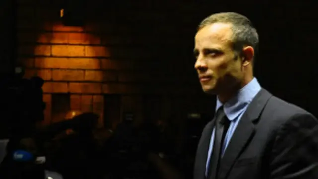 بيستوريوس في قاعة المحكمة