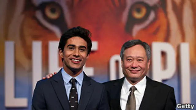 El actor Suraj Sharma y el director Ang Lee