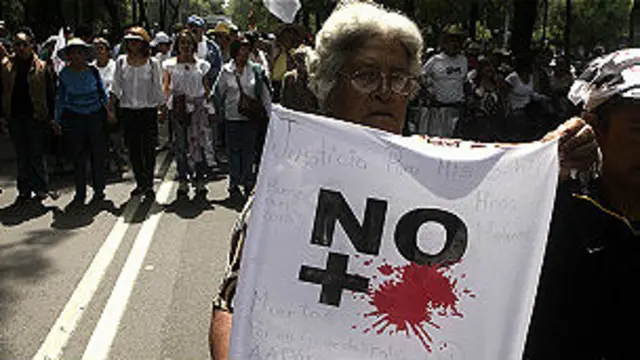 Marcha contra la violencia en DF