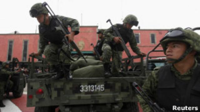Las autoridades mexicanas adelantan una guerra contra los carteles hace varios años (foto de archivo).