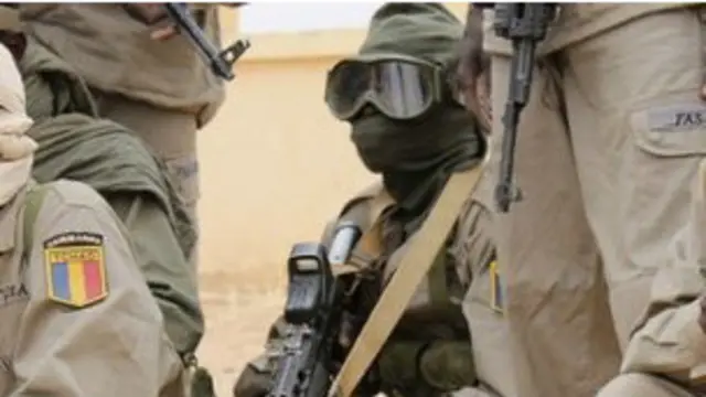 Tentara Chad yang terlibat dalam operasi militer di Mali. 