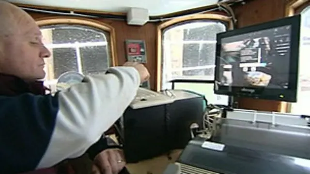 Capitán en un barco