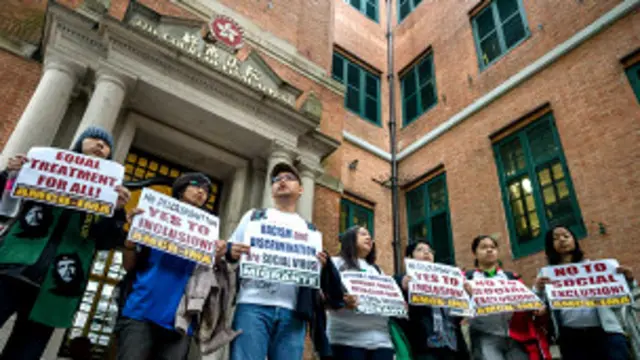 Empleadas en Hong Kong