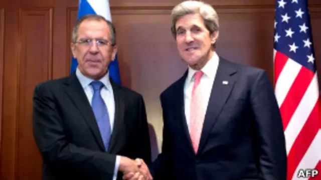 Сергей Лавров и Джон Керри