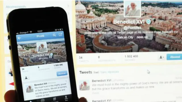 पोप बेनेडिक्ट 16 वें, सोशल मीडिया, ट्विटर