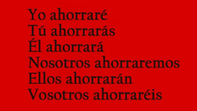 Tiempo verbal futuro