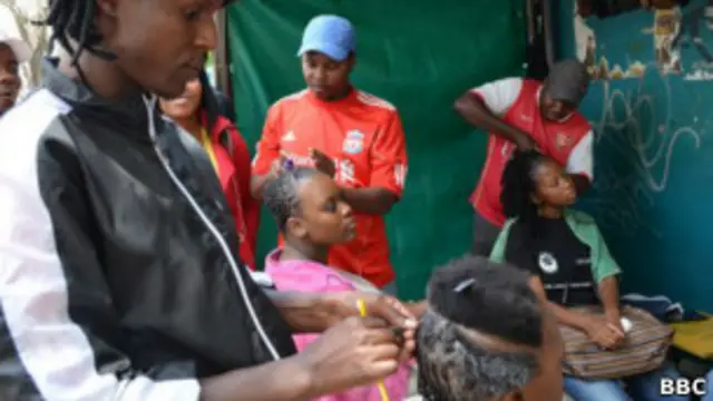 Парикмахерская в Южной Африке