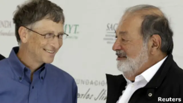 Gates y Slim: entre los dos suman US$140.000 millones.