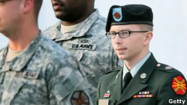 Рядовой Брэдли Мэннинг в зале суда