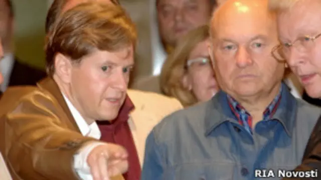 Андрей Бородин и Юрий Лужков