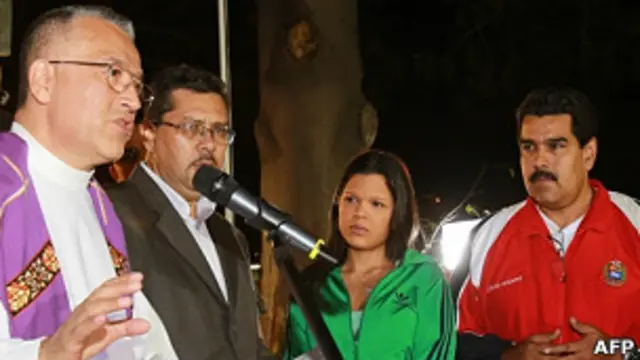 Вице-президент Венесуэлы, дочь Уго Чавеса и священослужители