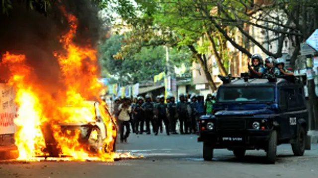 محتجون في بنغلاديش