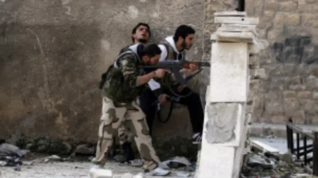 Phiến quân Syria đang chiến đấu