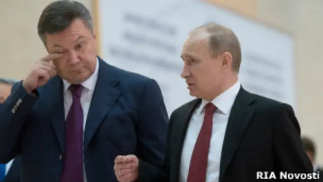 Владимир Путин и Виктор Янукович