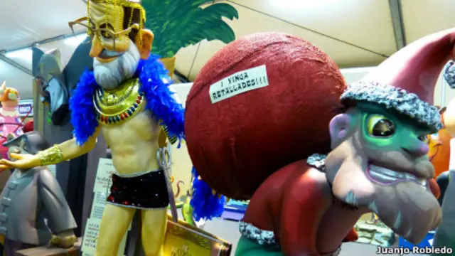 Ninot en las Fallas de Valencia