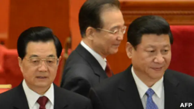 राष्ट्रपति हू जिंताओ, प्रधानमंत्री वेन जियाबओ और पार्टी प्रमुख जी जिनपिंग