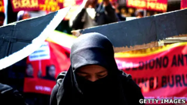 Protestas en Indonesia por la ejecución de una trabajadora doméstica de ese país en Arabia Saudita en 2011