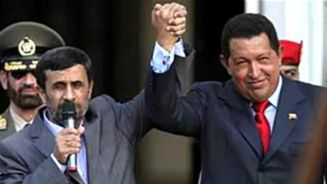 Chávez y Ahmadinejad