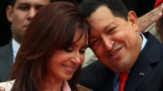 Кристина Киршнер с Чавесом