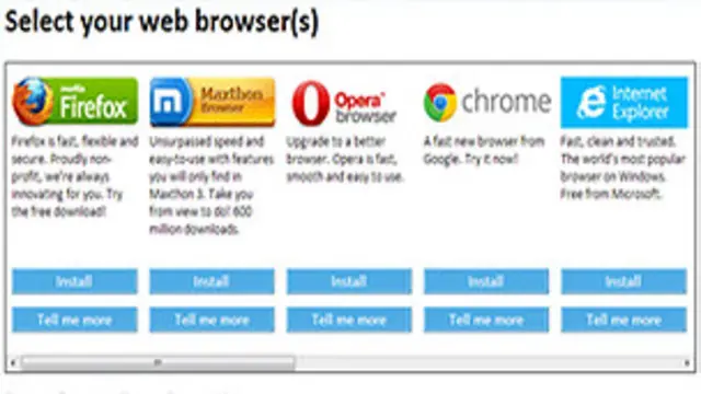برامج تصفح الانترنت