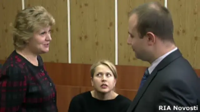 Евгения Васильева на суде, где было решено санкционировать ее домашний арест