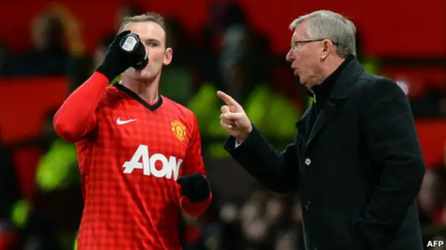 Wayne Rooney dan Alex Ferguson