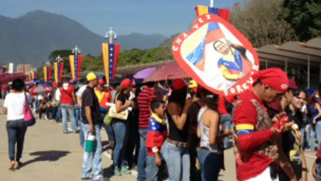 Simpatizantes de Chávez