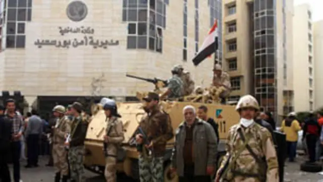 الجيش في بورسعيد