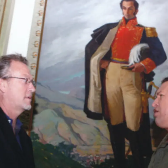 Jon Lee Anderson y Hugo Chávez