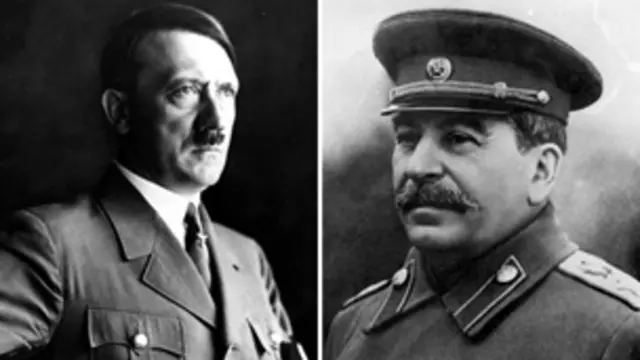 جوزف ستالين وأدولف هتلر