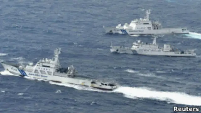 Tàu tuần tra Nhật Bản, Trung Quốc tại Senkaku