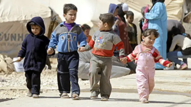 اقوامِ متحدہ کا کہنا ہے کہ شام سے بھاگنے والے تین چوتھائی بچوں کی عمریں گیارہ سال سے کم ہیں