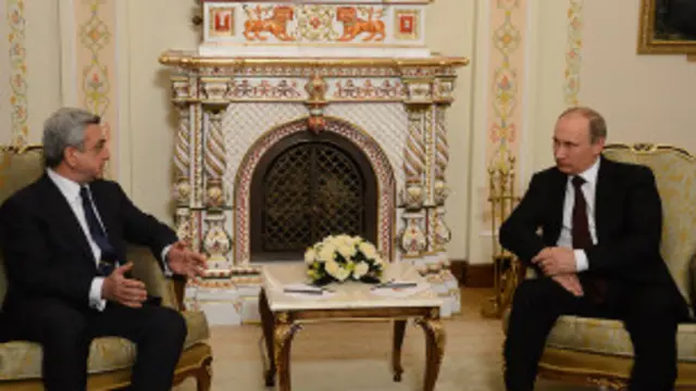 Rusiya və Ermənistan prezidentləri