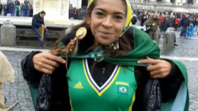 A cearense Renata Sabino, em Roma