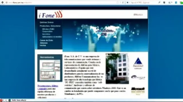 Página de iFone, enpresa mexicana