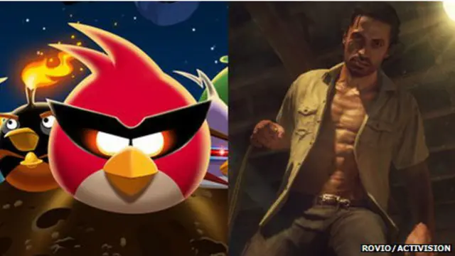 Angry Birds Space dan Call of Duty: Black Ops 2 adalah dua permainan yang paling laku saat ini.