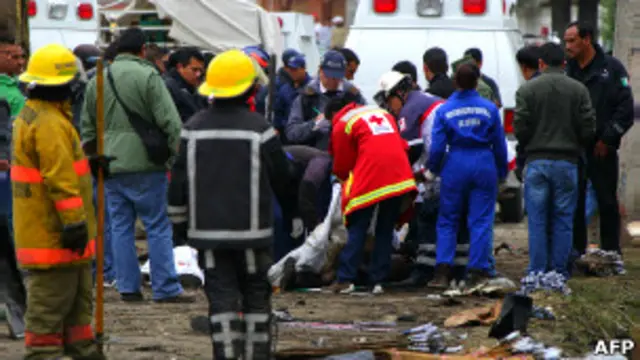 На месте взрыва