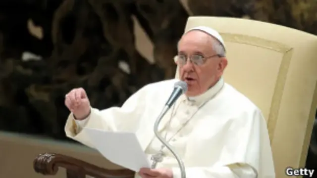 Papa Francisco em audiência com a mídia no sábado