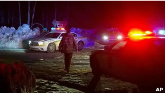 Полицейский блок-пост в Квебеке