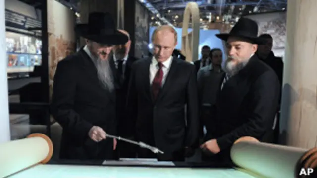 Берл Лазар, Владимир Путин и Александр Борода