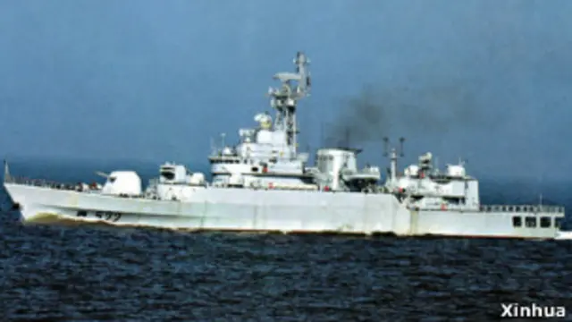 चीन का युद्धक जहाज़ लिआनयुनगंग 