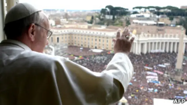 Giáo hoàng Francis khi nhậm chức