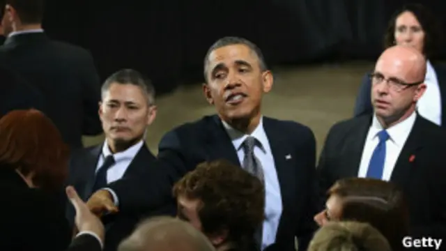 Президент Обама с избирателями