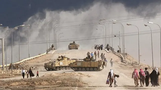 Civiles en Basra en 2003