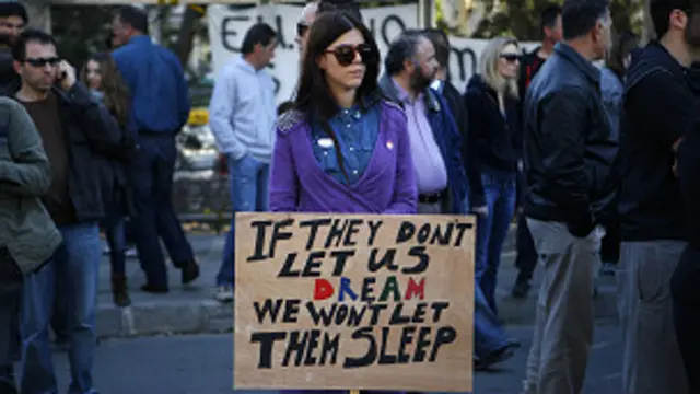  احتجاجات في قبرص