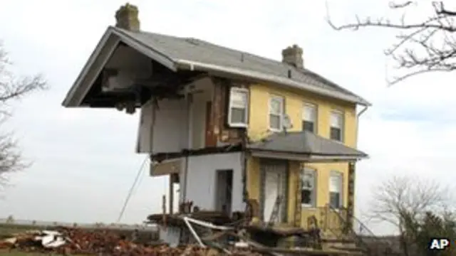 Casa destruida por el huracán Sandy